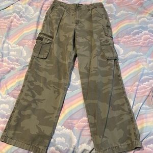 camo skater baggy cargo pants